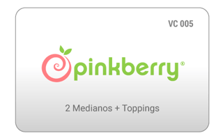 Pinkberry 2 Medianos + Toppings